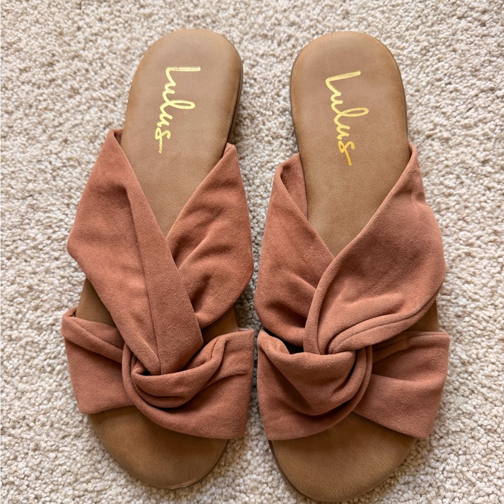 Lulu's Knotted Brown Sandals